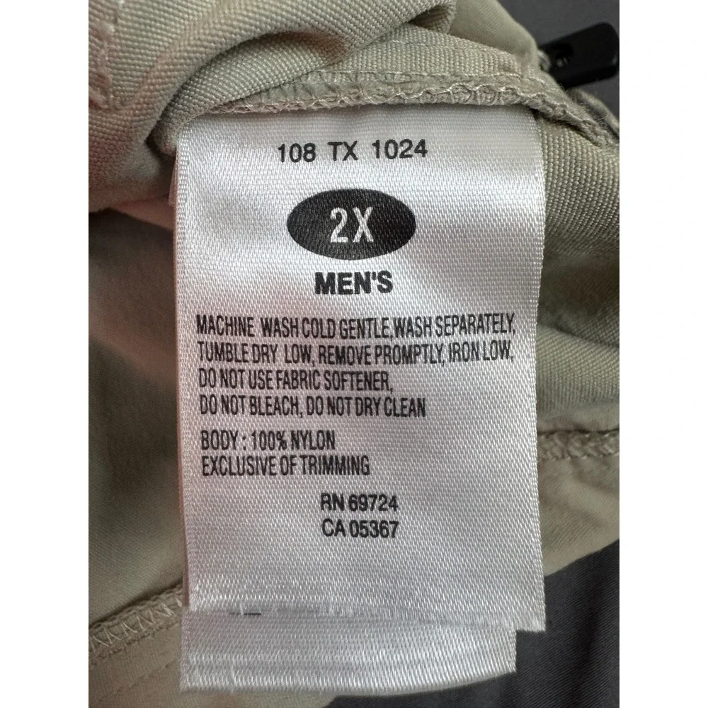 Columbia Titanium Omni Dry Mens 2X Utility Vest Tan Beige Fishing Hiking Cargo